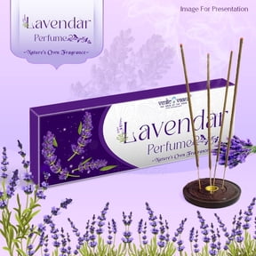 Lavender Perfume Incense Sticks Soothing Floral Aroma for Meditation, Relaxation & Home Fragrance Natures Own Fragrance (70 Counts)