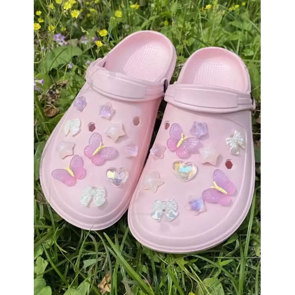 Lavender Pink Bliss Clog Charms Set
