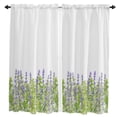 thumbnail image 1 of Lavender Plant Flowers Curtains For Living Room Bedroom Window Treatment Home Decoration Drapes Kitchen Curtain, 1 of 7