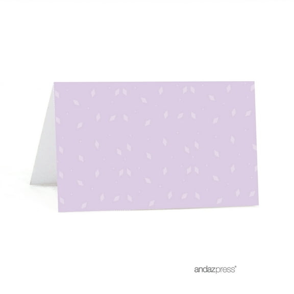 Lavender, Plum, Royal Purple Party, Printable Table Tent Place Cards, 20-Pack