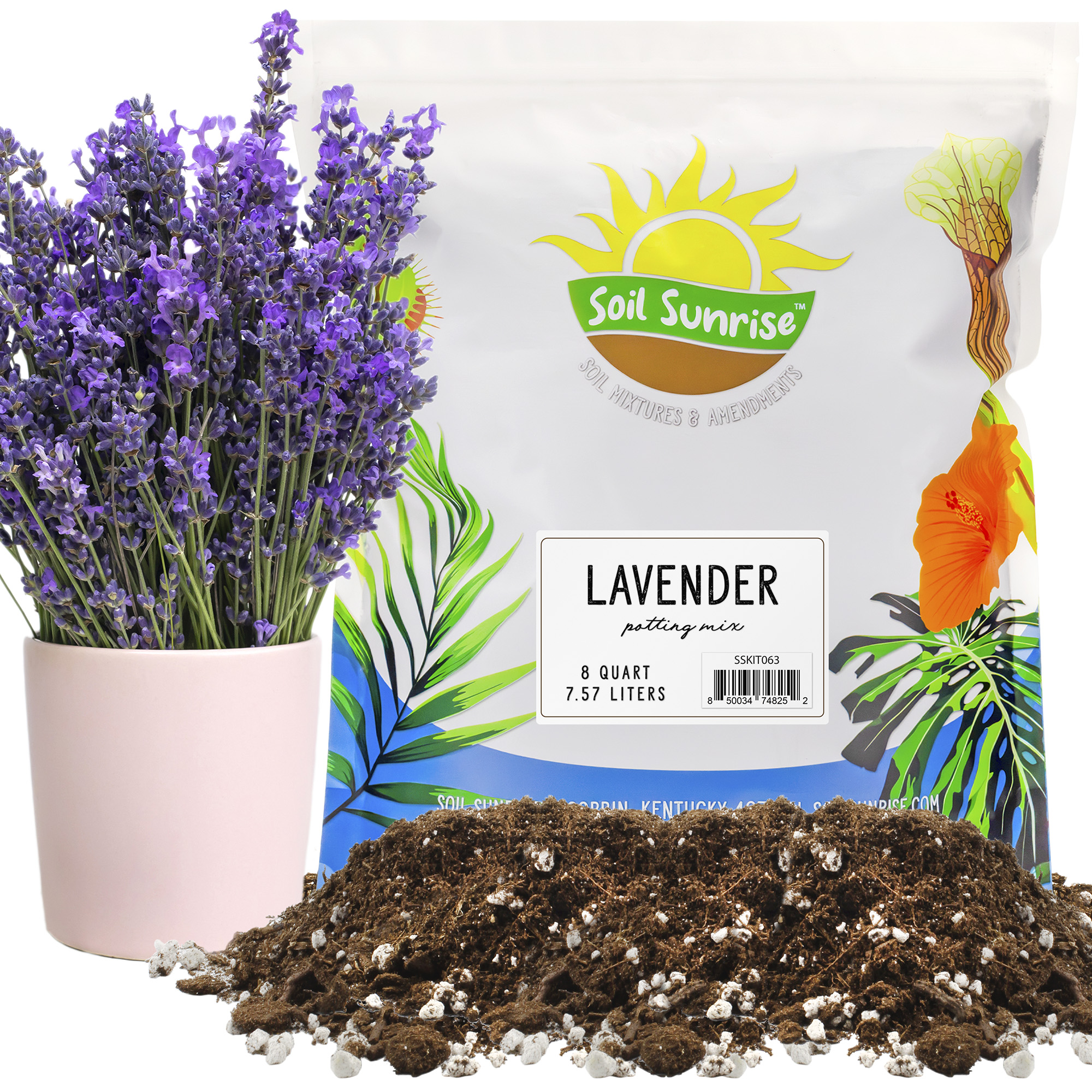 Soil Sunrise Lavender Herb Potting Soil Mix 8 Quarts Ready To Use 