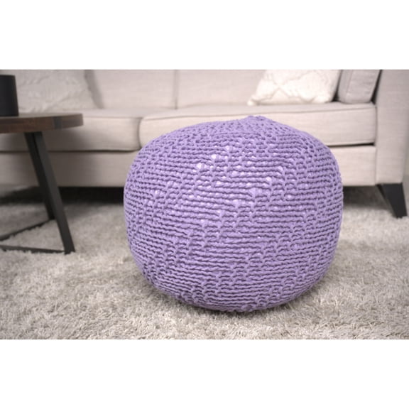 Lavender Pouf with Spot Clean Feature / Keep It Clean Easily