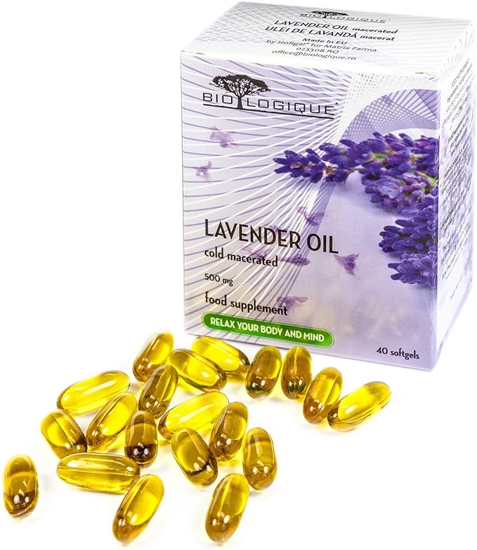 Lavender Pure Oil 500mg, 100 Pure & Natural Cold macerated Extract, 40