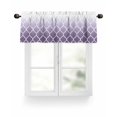 thumbnail image 1 of Lavender Purple Valances for Windows Moroccan Trellis Abstract Gradient Geometric Valance Rod Pocket Short Window Treatments Curtains for Kitchen Bathroom Living Room Bedroom, 42 x 18 Inch, 1 of 7