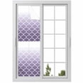 thumbnail image 1 of Lavender Purple Window Privacy Film Moroccan Trellis Abstract Gradient Geometric Decorative Glass Window Film UV Blocking Static Cling Non-Adhesive Sticker Covering for Home Door 17.7 x 78.7 inches, 1 of 8