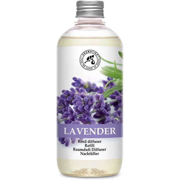 Lavender Reed Diffuser Refill 17 Fl Oz - 500ml - Lavanda Refill - Wardrobe Freshener - Oil - Air Freshener - - Essential Lavender Oil Diffuser - Diffuser Refill