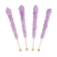 thumbnail image 1 of Lavender Rock Candy Lollipops, Edibles, Wedding, 12 Pieces, 1 of 1