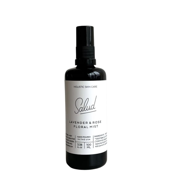 Lavender Rose Floral Mist |  Calming, Hydrating Toner with Aloe, 100 ml.