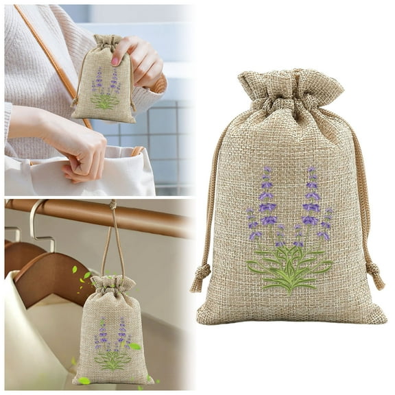 Lavender Sachet Bags Cotton Drawstring Pouches Empty Perfume Sachets Small Jewelry Pouch Wedding Favor Bags for Lavender Buds Herbs Potpourri Gift Packaging and Aromatherapy Accessories