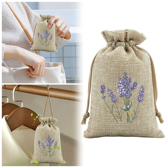 Lavender Sachet Bags Cotton Drawstring Pouches Empty Perfume Sachets Small Jewelry Pouch Wedding Favor Bags for Lavender Buds Herbs Potpourri Gift Packaging and Aromatherapy Accessories