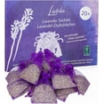 thumbnail image 1 of Lender Sachets for Drawers and Closets - Pack of 20 Sachet Bags with Dried Lender Flowers - Closet Deodorizer Odor Eliminator for Fresh Scented Storage, 1 of 4