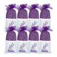 thumbnail image 1 of Lavender Sachets for Drawers and Closets, Scented Sachets, 25G, Dried Lavender Flowers, Closet deodorizer Odor Eliminator, Long-Lasting Aroma, Purple White, 8 Pc, 1 of 7