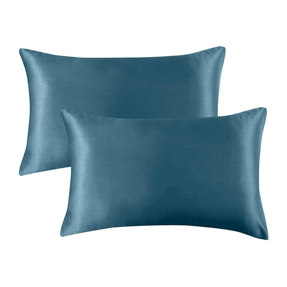 Lavender Satin Pillowcase Pillows Cases Pillowcase Cover 2PCS (20x26 inches) Satin Pillow Covers With Envelope Closure
