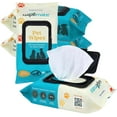 Lavender Scent Premium Dog & Cat Pet Wipes Cleans Pet Paws, Ears, Fur