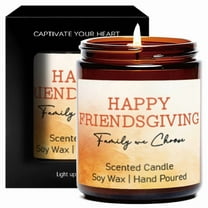 Lavender Scented Candle Fall Themed Orange Pumpkin Rustic Farmhouser Autumn Harvest Festival Thanksgiving Day Gift Ideas for Women Men Friends Friendship Friendsgiving Thankful Cute Home Decor Items