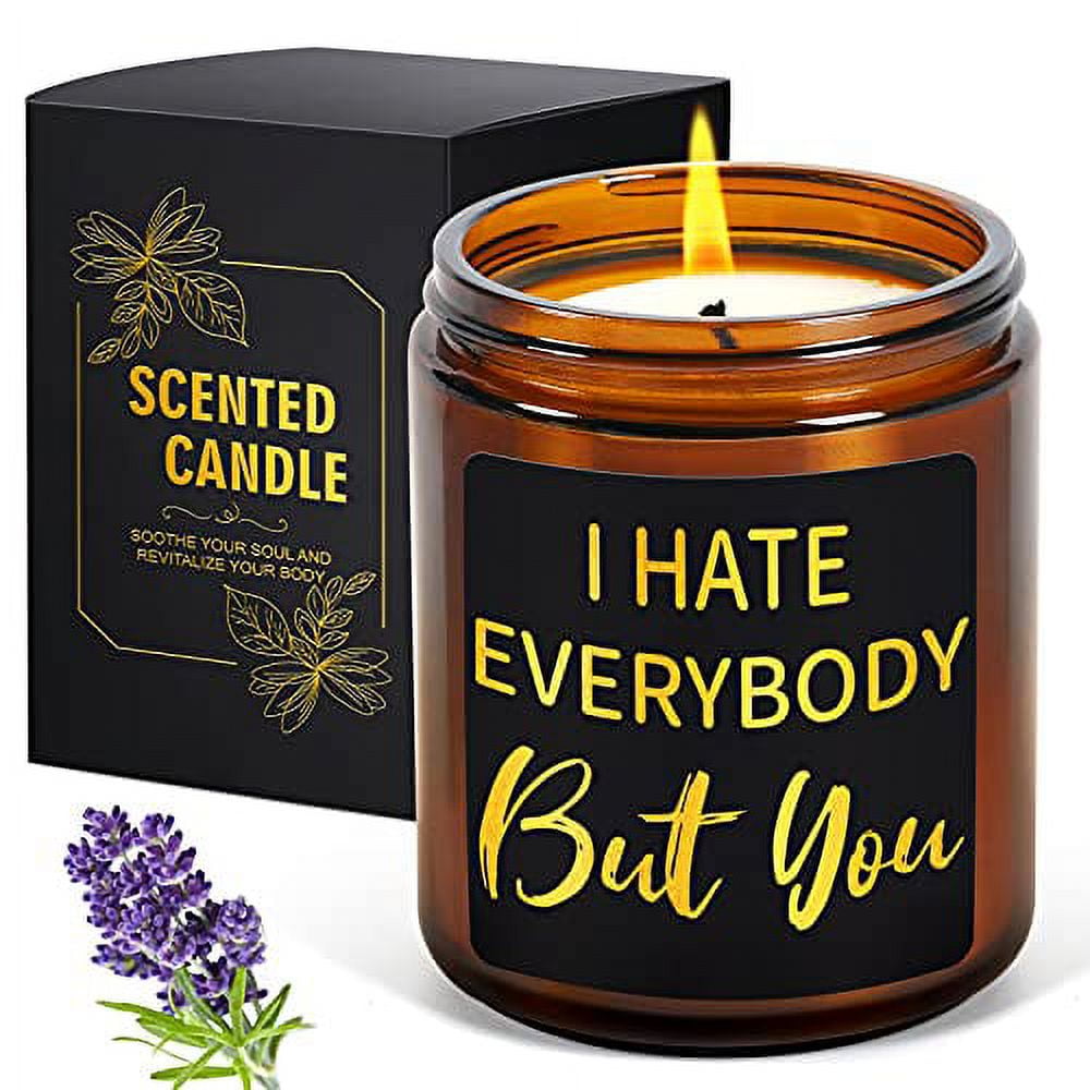Lavender Scented 7oz Candle, Perfect Gift For Women's Birthday, Men's  Friendship Gift, Female Colleague, Valentine's Day Funny Gift Or A Prank  Gift For Friends