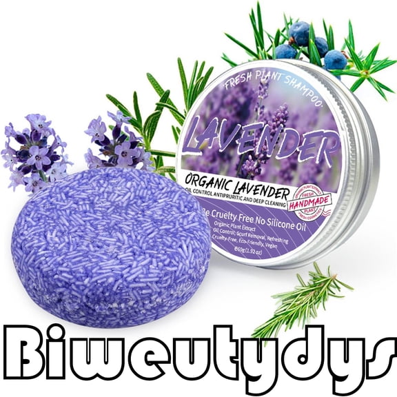 Lavender Shampoo Bar,Shampoo Bar,Solid Shampoo Bar And Conditioner Effect Hair Soap,Organic Shampoo Bars For Hair With Natural Plant Based Essential Oils(Lavender 60g/1.92oz)from Biweutydys