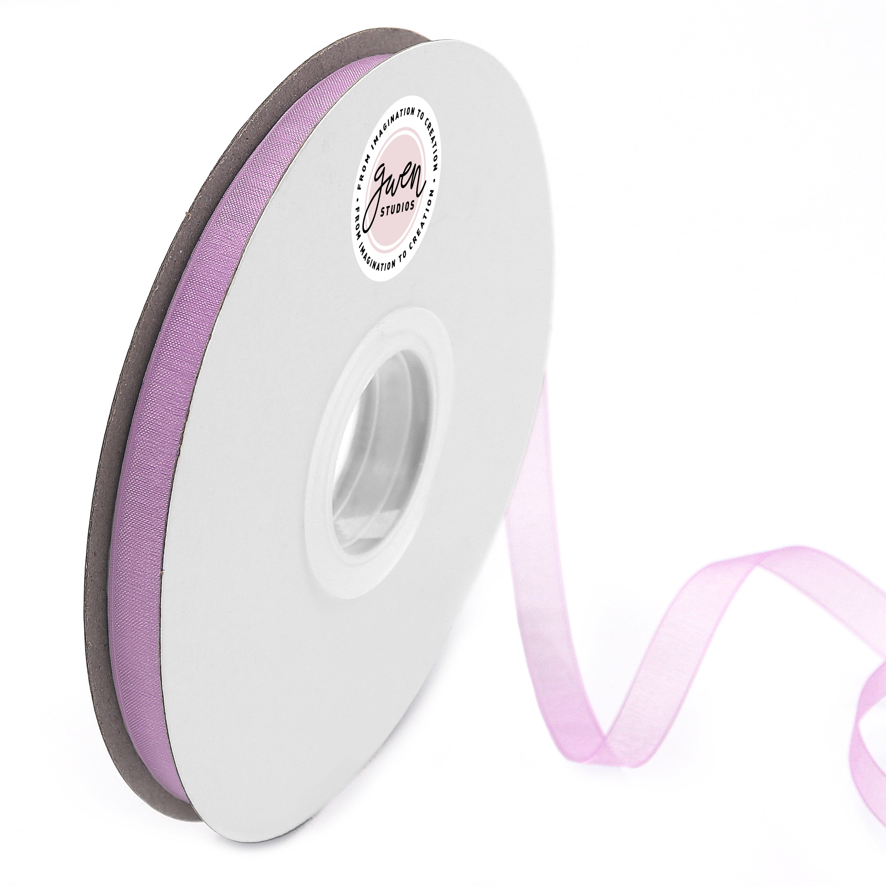 Lavender Sheer Organza Ribbon for Crafts and Gift Wrap, 3/8" x 100 Yards by Gwen Studios