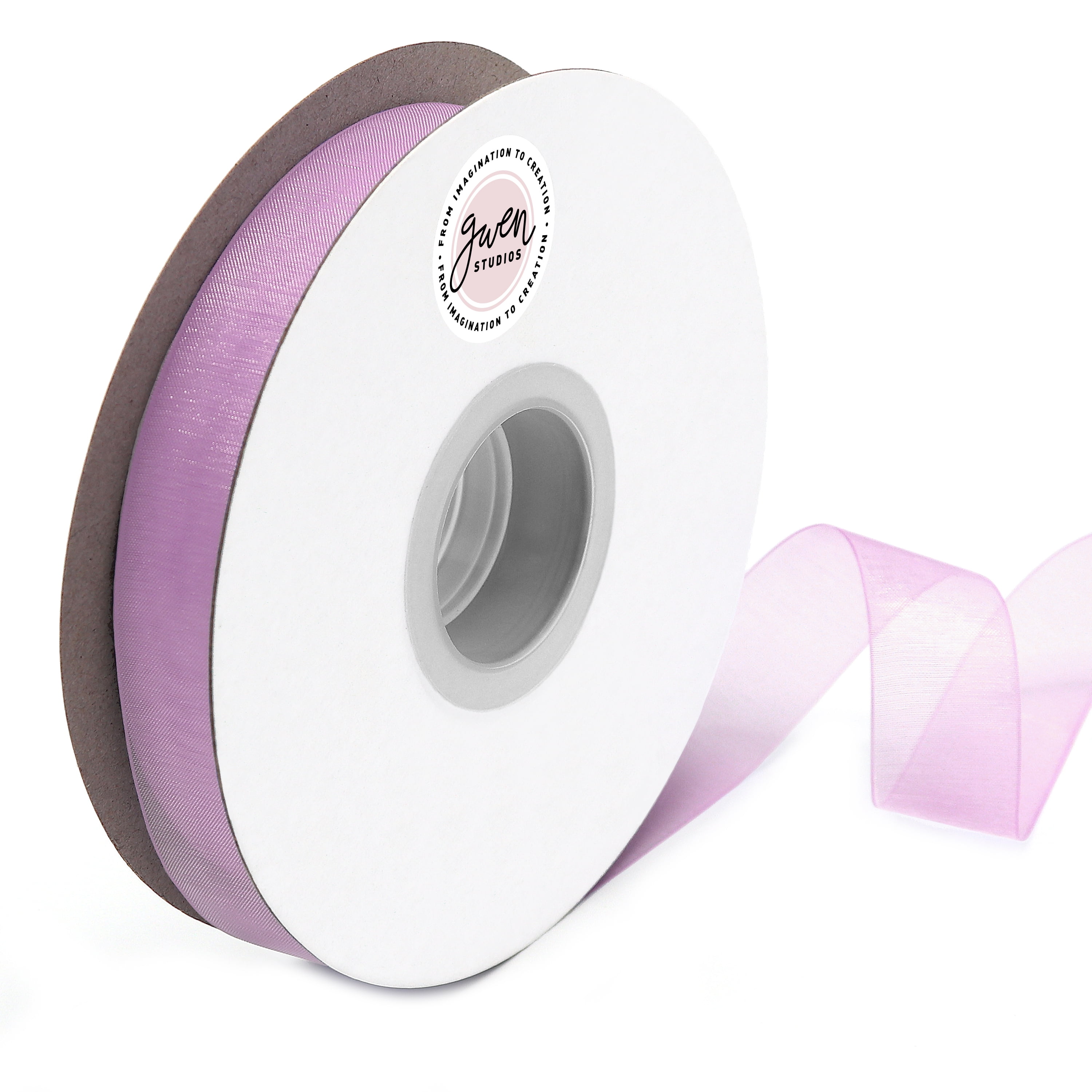 Lavender Sheer Organza Ribbon for Crafts and Gift Wrap, 7/8" x 100 Yards by Gwen Studios