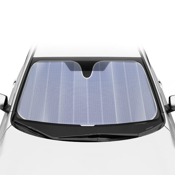 BDK Lavender Shine Front Windshield Sunshade Accordion Folding Style Auto Shade for Car Truck SUV Van Blocks UV Rays Sun Visor Protector Easy Setup Keeps Your Vehicle Cool - 58 x 27 inches