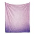 thumbnail image 1 of Lavender Soft Flannel Fleece Blanket, Pink and Purple Ombre Print Modern Pastel Color Gradient Design Digital Art, Cozy Plush for Indoor and Outdoor Use, 70" x 90", Pale Pink Lilac, by Ambesonne, 1 of 5
