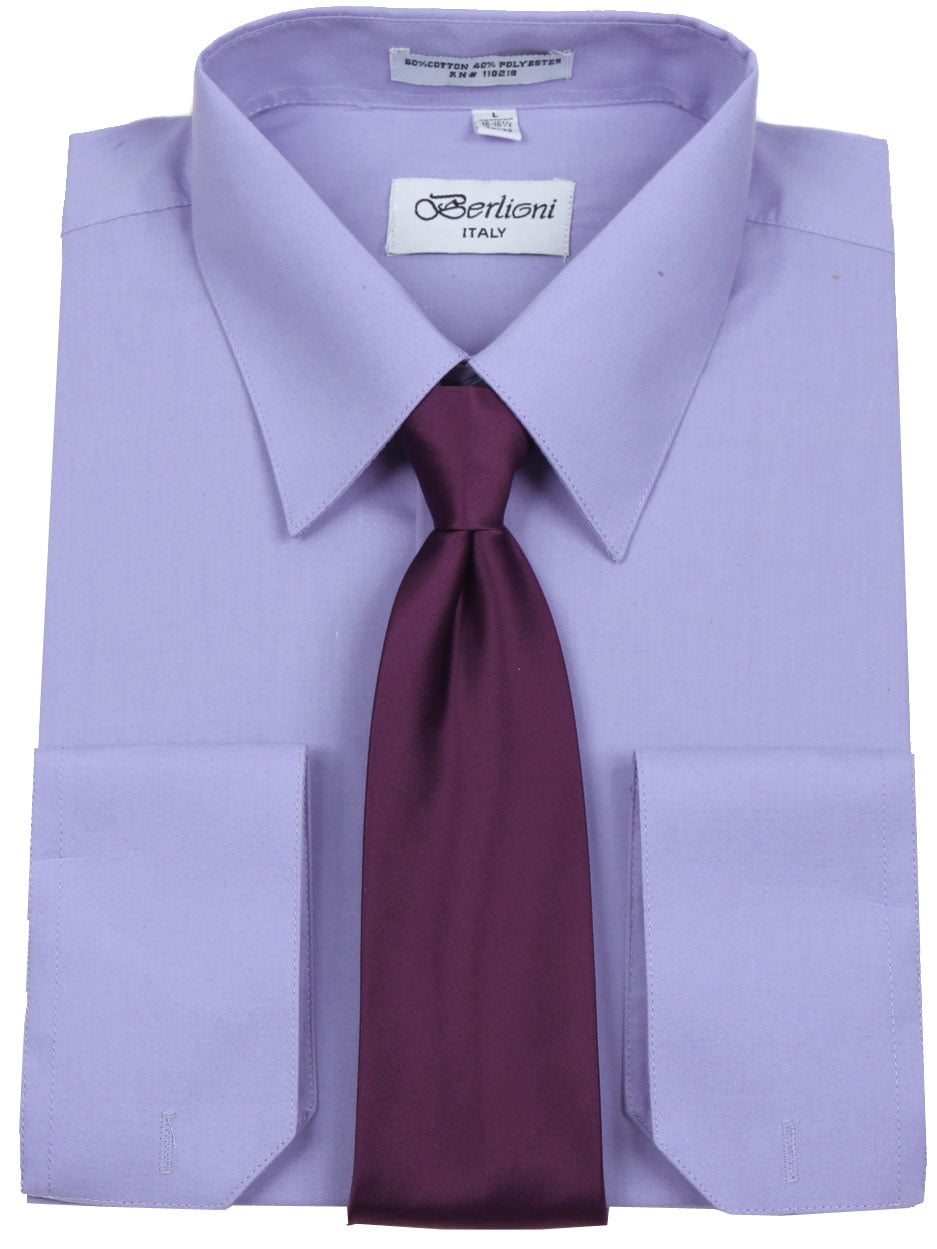 lavender shirt purple tie