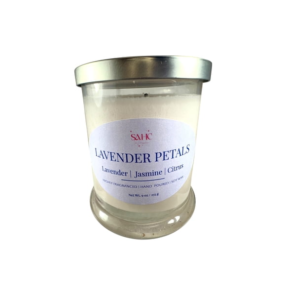 Lavender Soy Candle | Hand poured with Lavender Oil | Relaxation Gift for Her | Aromatherapy Scented Candle| Bathroom Candle | Home Dcor