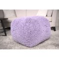 thumbnail image 1 of Lavender Spongy Microfiber Square Chair Footrest Pouf - Colorful Fun Design, Cozy Fluffy Texture, 250 Pounds Capacity, Beads Filled Floor Extra 250-pound, 1 of 4