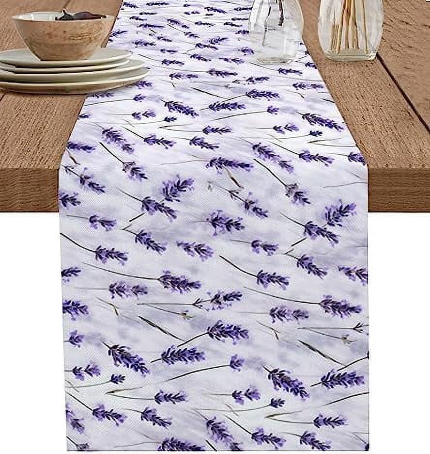 Lavender Table Runner 108 Inches Long Farmhouse Dress Scarves