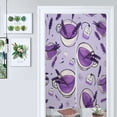 thumbnail image 1 of Lavender Tea Pattern Door Curtain Nordic Living Room DoorCurtain Porch Partition Curtain Kitchen Rative Half Curtain, 1 of 4