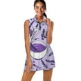 thumbnail image 1 of Lavender Tea Pattern Sports Dresses Women Tennis Dress Outdoor Badminton Golf Quick-Drying And Breathable Sports Dress, 1 of 4