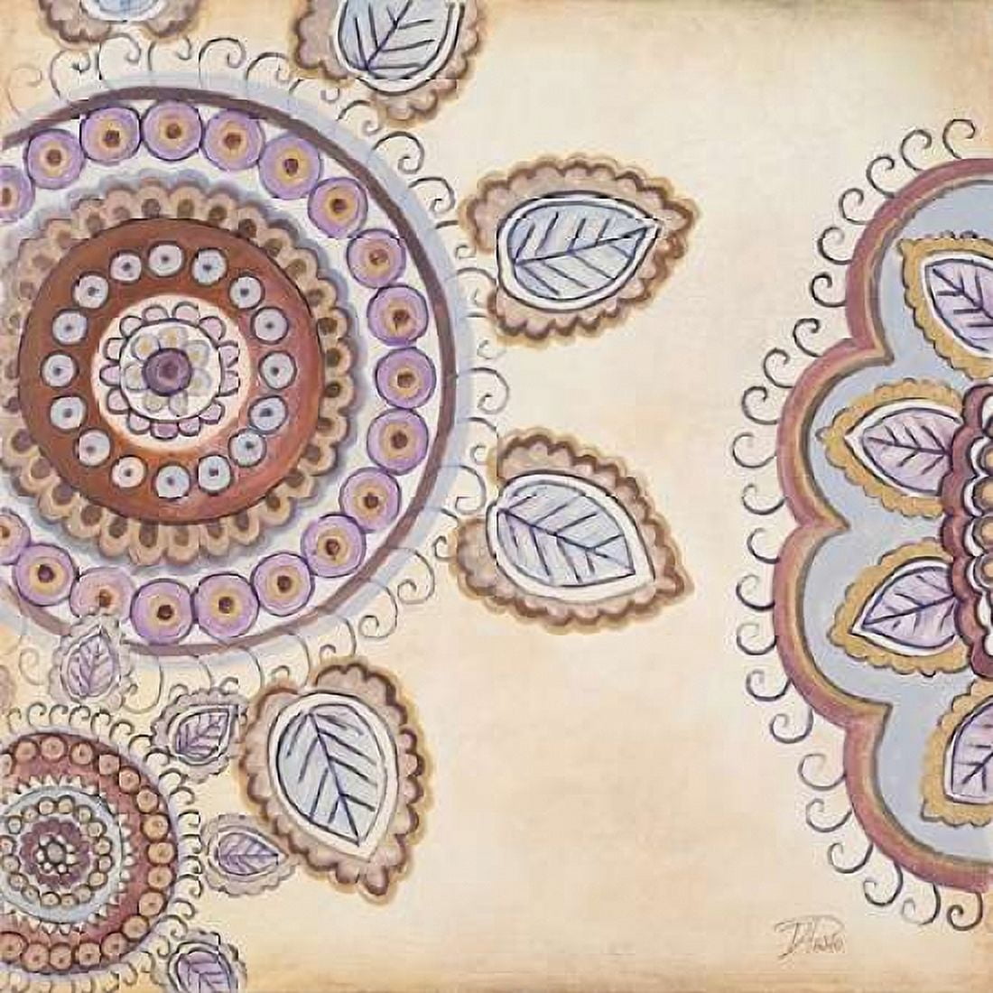 Lavender Textiles I Canvas Art - Patricia Pinto (24 x 24)