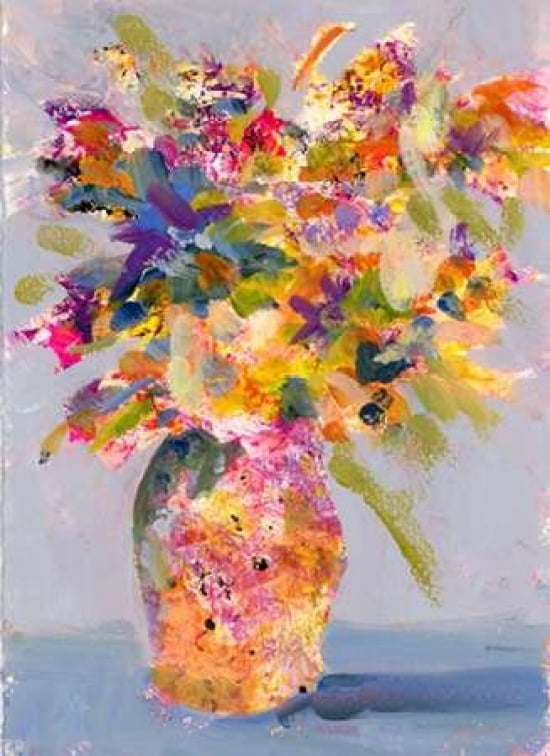 Lavender Vase Canvas Art - Pamela J Wingard (18 x 24)