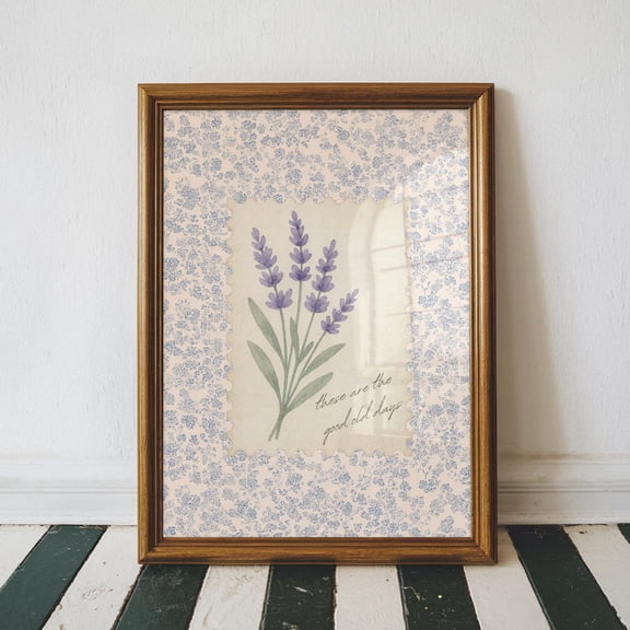 Lavender Wall Art Print, Nancy Meyers Cottagecore Hamptons Coastal Decor