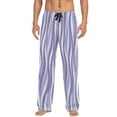 thumbnail image 1 of Lavender Waves Men's Lightweight Pajama Bottoms Stretch Elastic Waist Side Pockets Spring Fall, 1 of 7