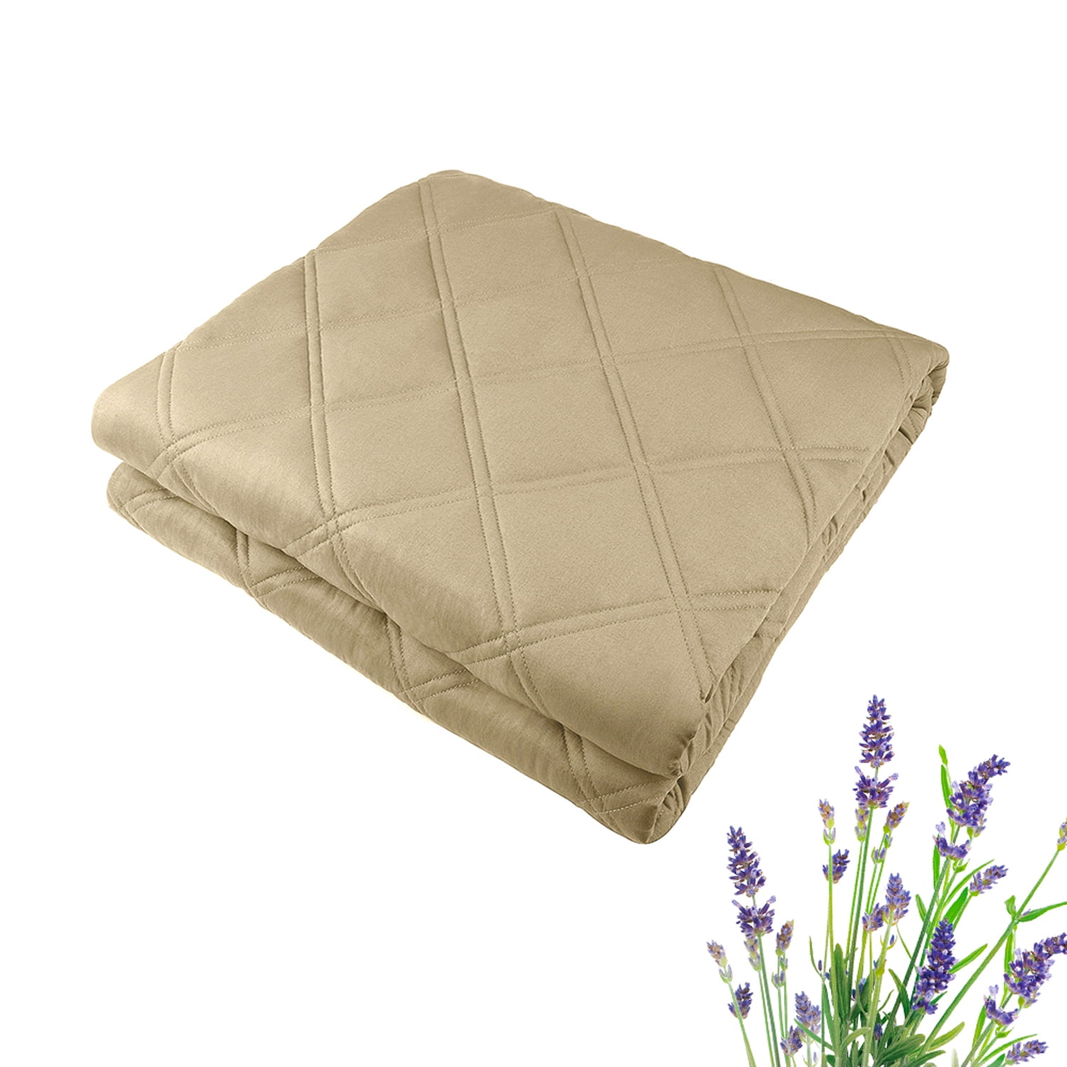 Lavender Weighted Blanket (60" x 80",20 lbs) 100% Cotton Heavy Blanket to Improve Sleep for People With Anxiety