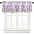 thumbnail image 1 of Lavender Window Valance, Purple Valances for Windows Treatment, 3" Rod Pocket Decorative Curtain Valances for Home, 18 x 54 Inch, 1 Panel, 1 of 6