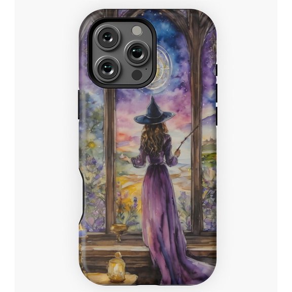 Lavender Witch Casting a Spell GA5841 Phone Case for iPhone 11 to 17 Pro Max