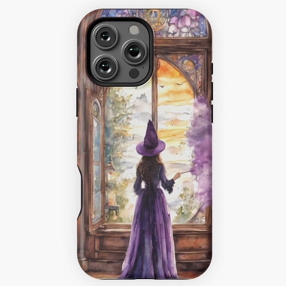 Lavender Witch Practicing Magic Phone Case for iPhone 16 15 14 13 12 11 Pro Max M5904927