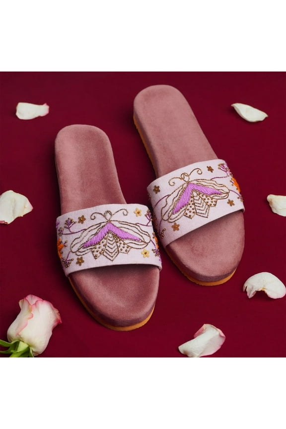 Lavender Women sliders (Slip-on)