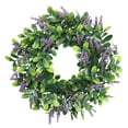 thumbnail image 1 of Lavender Wreath, Ongmies Spring Flower Artificial Wreath – Diy Front Door & Farmhouse Wedding Decor, Spring Flower Wreath, 1 of 9
