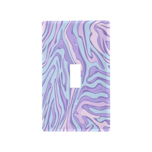 Lavender Zebra Print Light Switch Cover Switch Plate Outlet Cover Plug Cover for Electrical Outlet