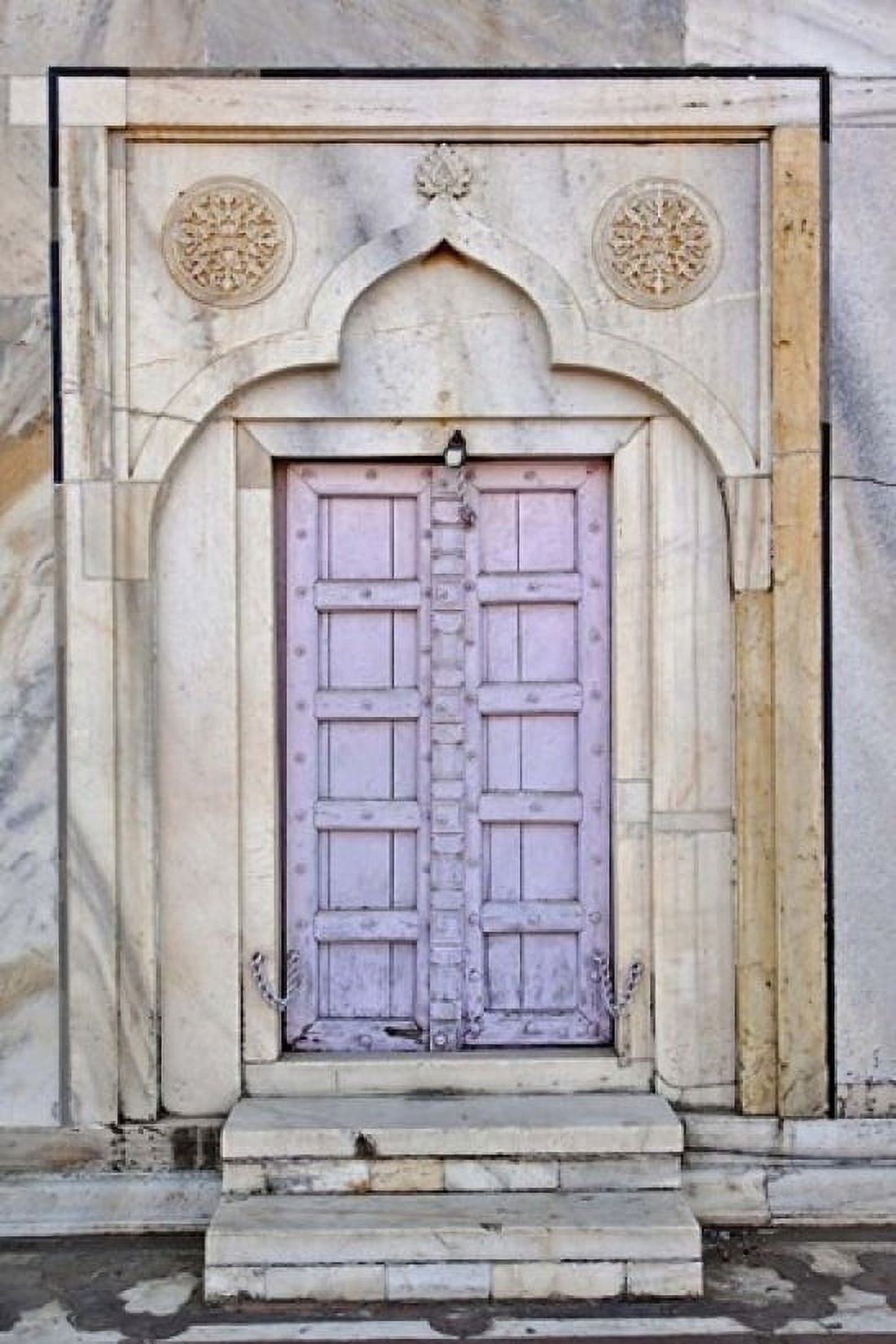 Lavender colored door Taj Mahal Agra India Canvas Art - Adam Jones DanitaDelimont (11 x 17)
