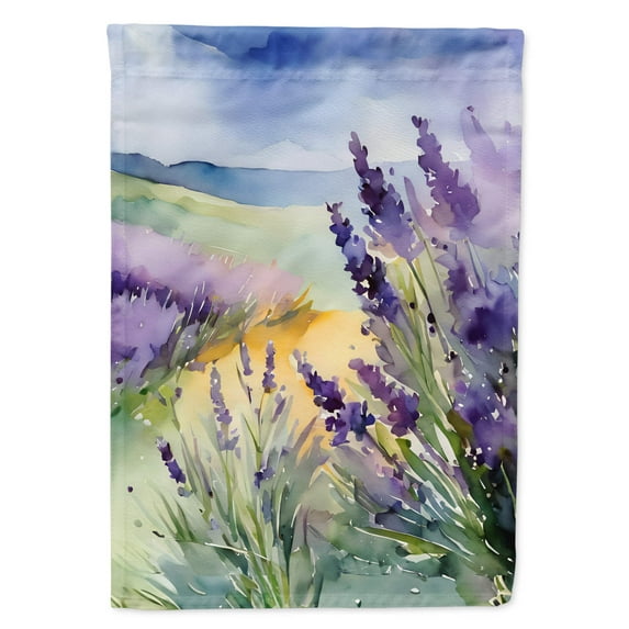 Lavender in Watercolor House Flag