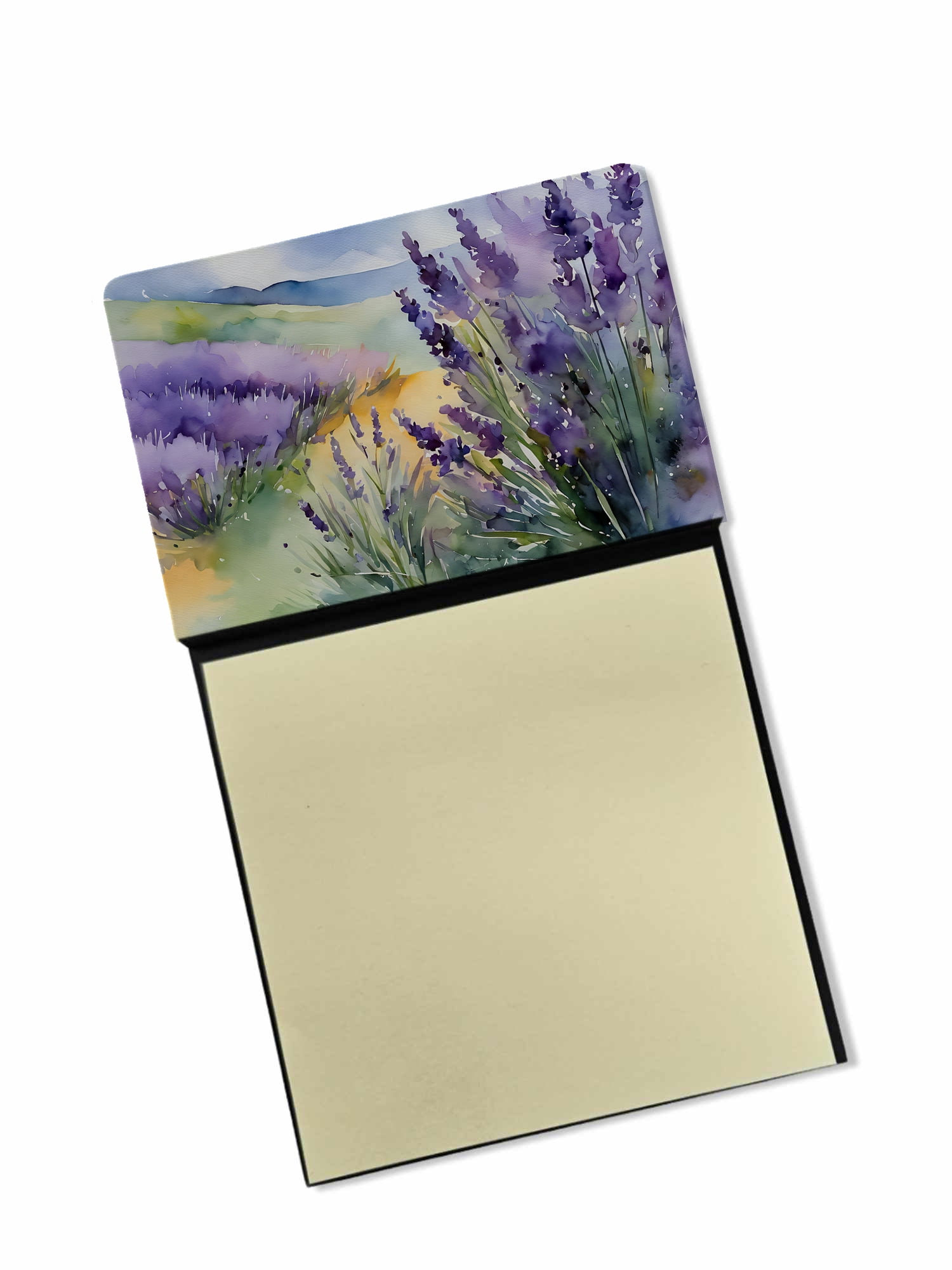 Lavender in Watercolor Sticky Note Holder 3.25 in x 5.25 in