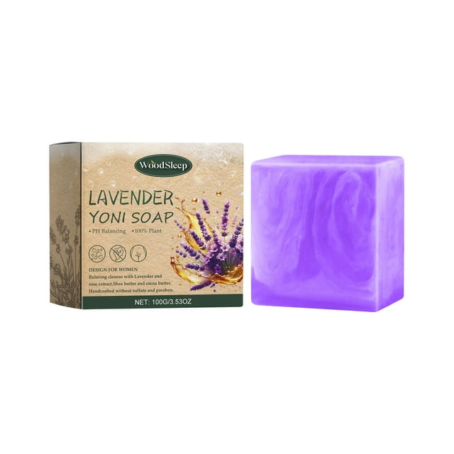 Lavender scented soap relieves itching and on women's body, removes odor and