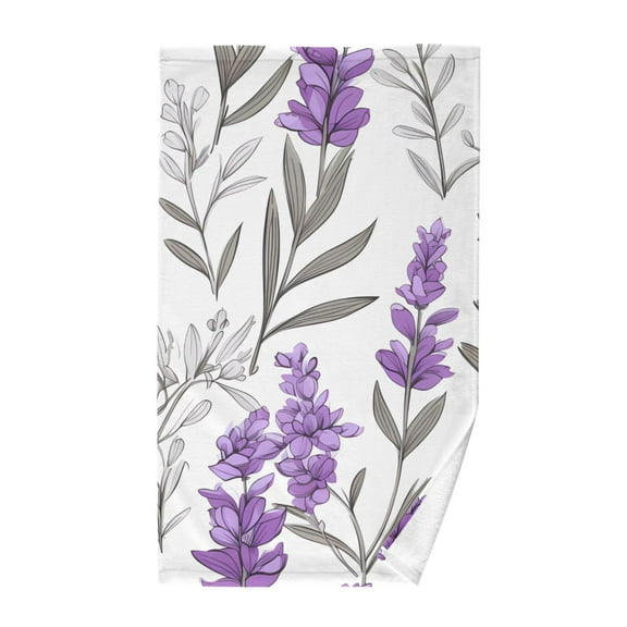 Lavenders Violet Cotton Face Towels Soft Hand Towel Absorbent Bathroom Towel for Kitchen Hotel Decoration