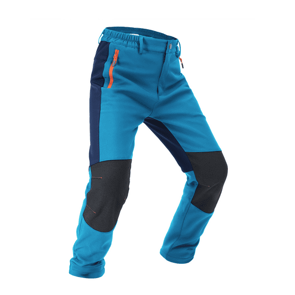 Lavenicole Boys Snow Pants Kids Fleece Lined Thermal Winter Hiking Pants Waterproof Softshell Elastic Waist Outdoor Cold Weather