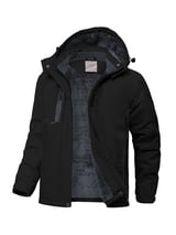 Lavenicole Kids Boys Winter Ski Jacket Fleece Lined Windproof Waterproof Jackets Removable Hood