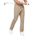 thumbnail image 1 of Lavenicole Men's Golf Work Pants 30" 32" Classic Fit Stretch Flat Front Casual Dress Pants with Pockets Khaki, 1 of 6